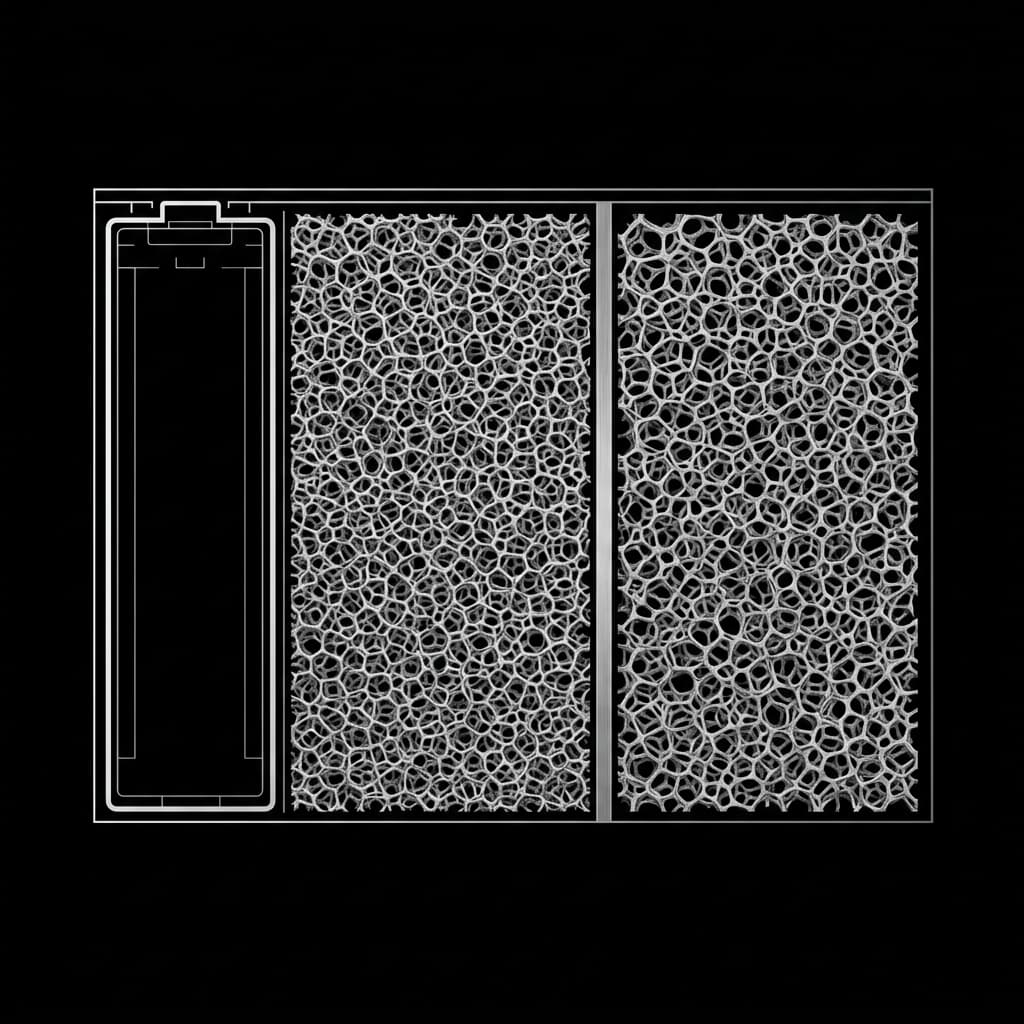 Dual-zone metal matrix thermal architecture cross-section